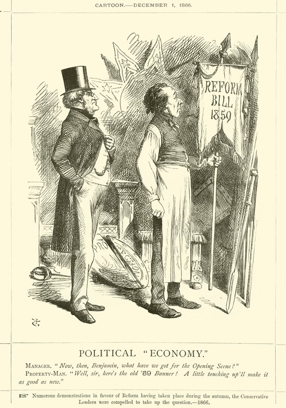 Politisk økonomi av after John Tenniel