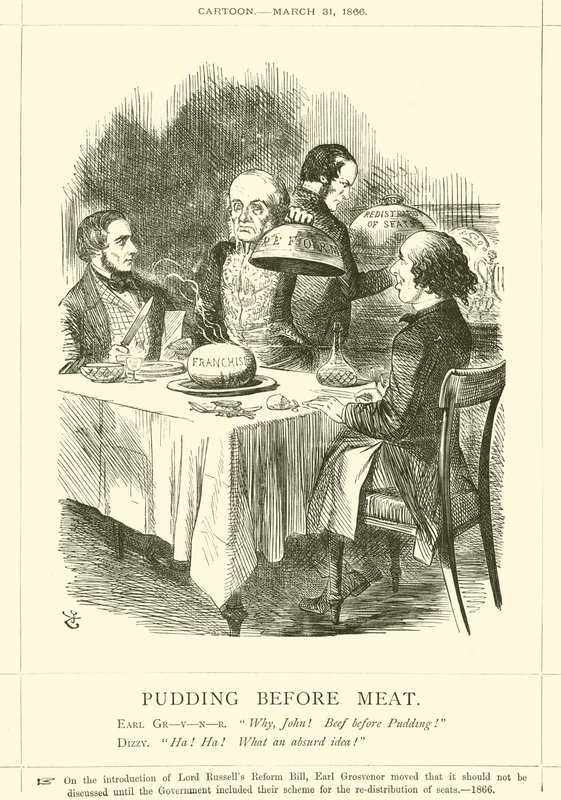 Pudding før kjøtt av after John Tenniel