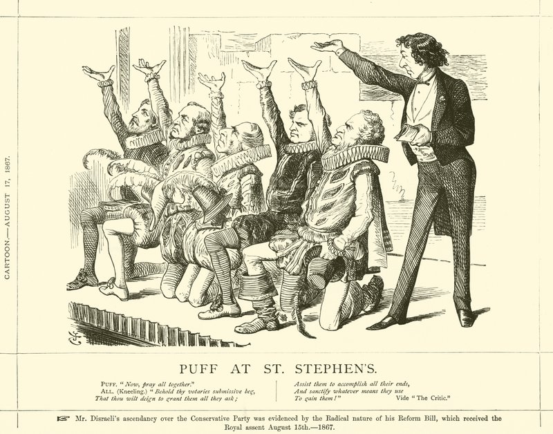 Puff på St Stephens av after John Tenniel