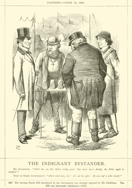 Den indignerte tilskueren av after John Tenniel