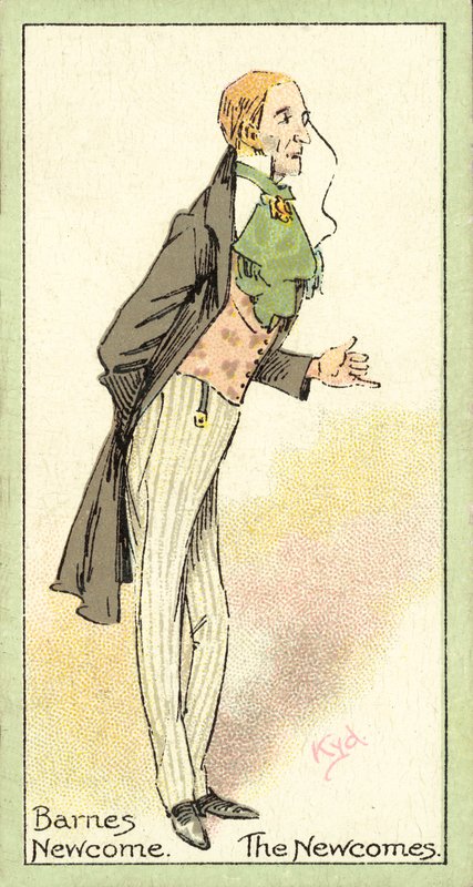 Barnes Newcome, Newcomes (chromolitho) av after Joseph Clayton Clarke