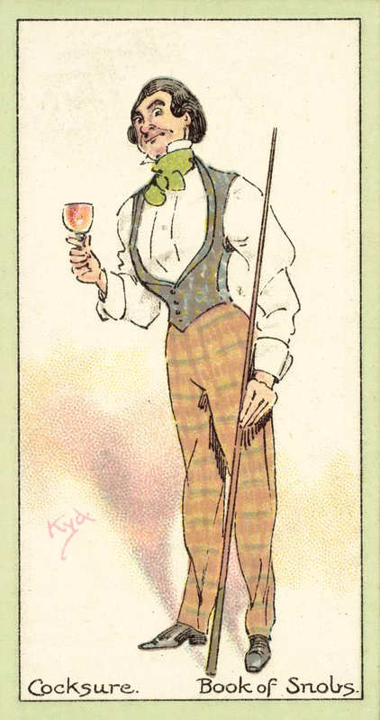 Cocksure, Book of Snobs (chromolitho) av after Joseph Clayton Clarke