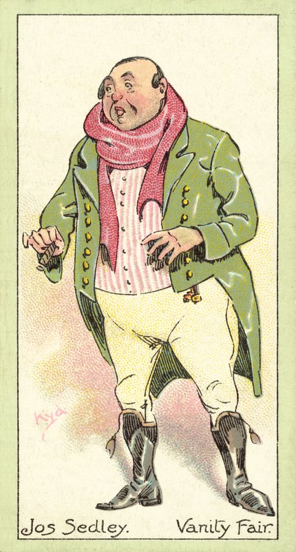 Jos Sedley, Vanity Fair (chromolitho) av after Joseph Clayton Clarke