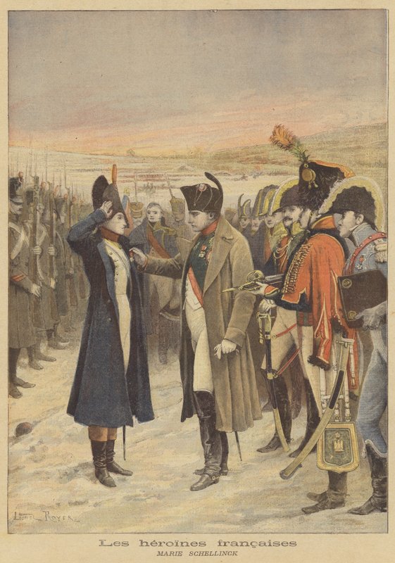 Franske heltinner: Marie Schellinck av after Lionel Royer
