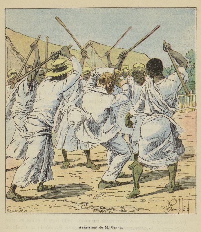 Attentatet på M Grand av after Louis Charles Bombled