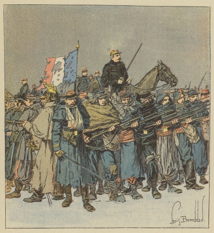 De reddet ære! av after Louis Charles Bombled