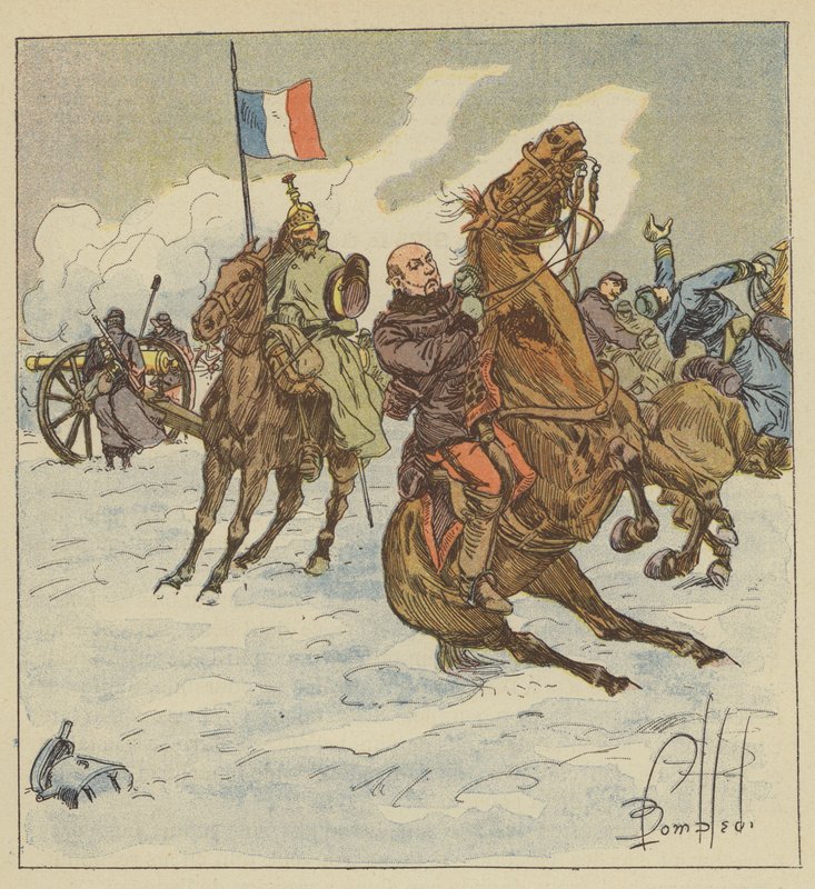 Jaureguiberry i Saint-Jean-sur-Erve av after Louis Charles Bombled