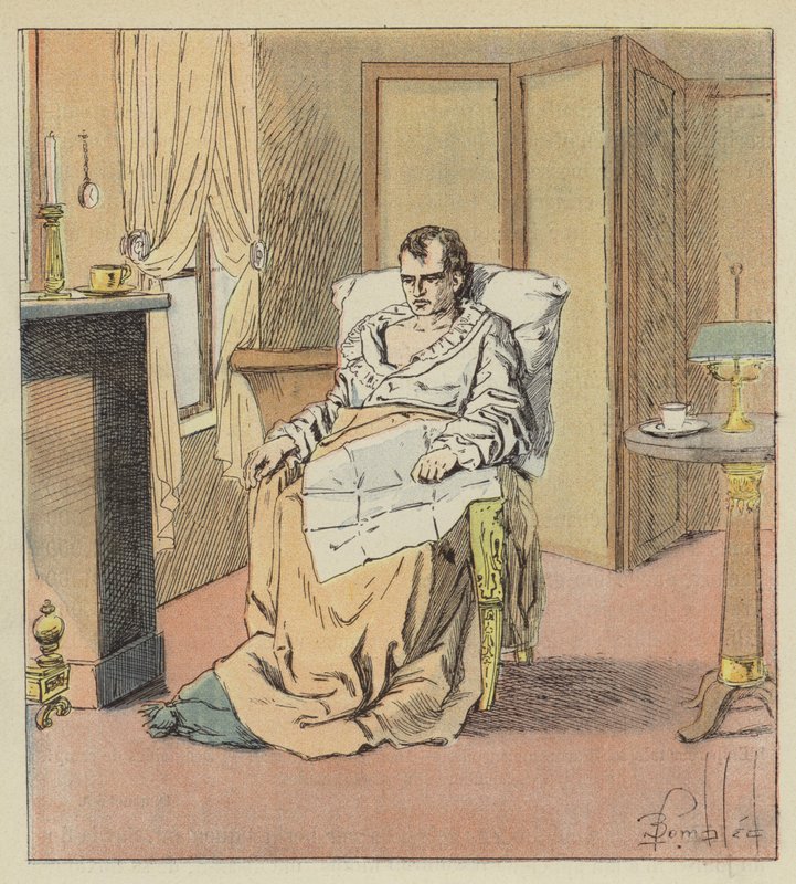 Den svært indisponerte keiseren av after Louis Charles Bombled