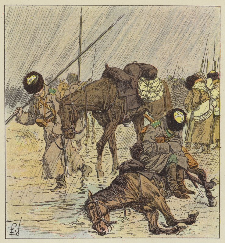 Regnet av after Louis Charles Bombled