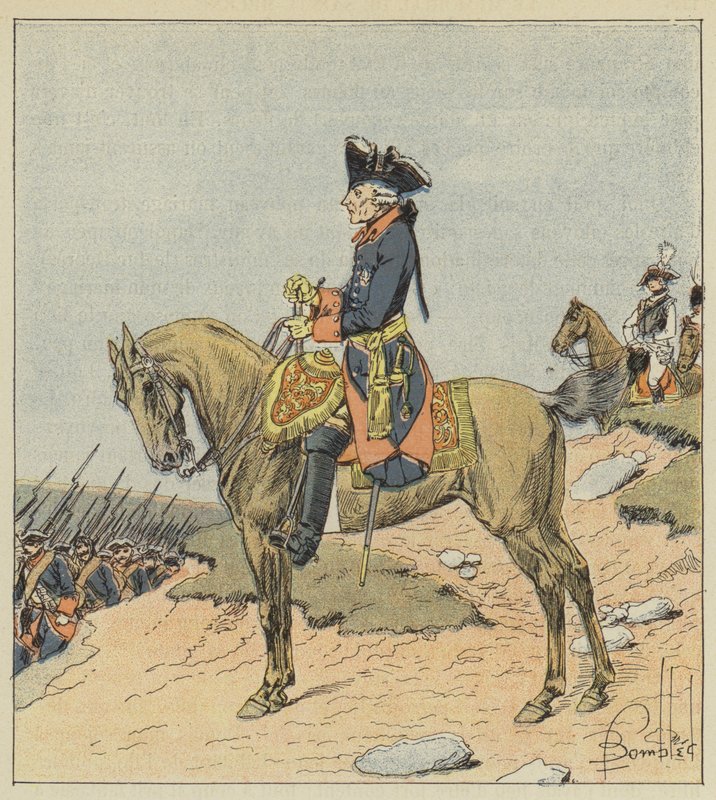 Den store Frederic av after Louis Charles Bombled