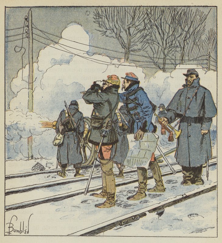 General Triparts maskingevær av after Louis Charles Bombled