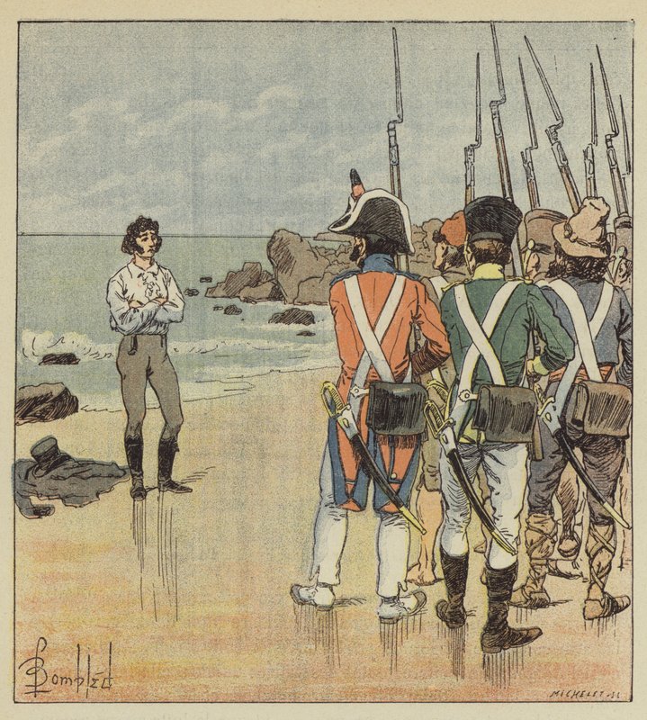 Murats død av after Louis Charles Bombled