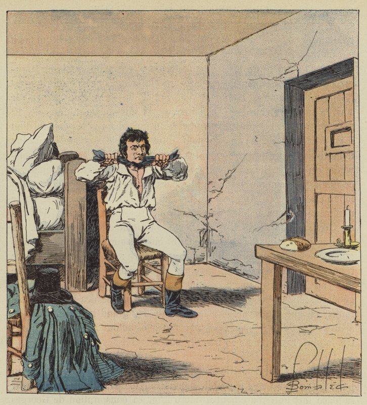 Mort de Pichegru av after Louis Charles Bombled