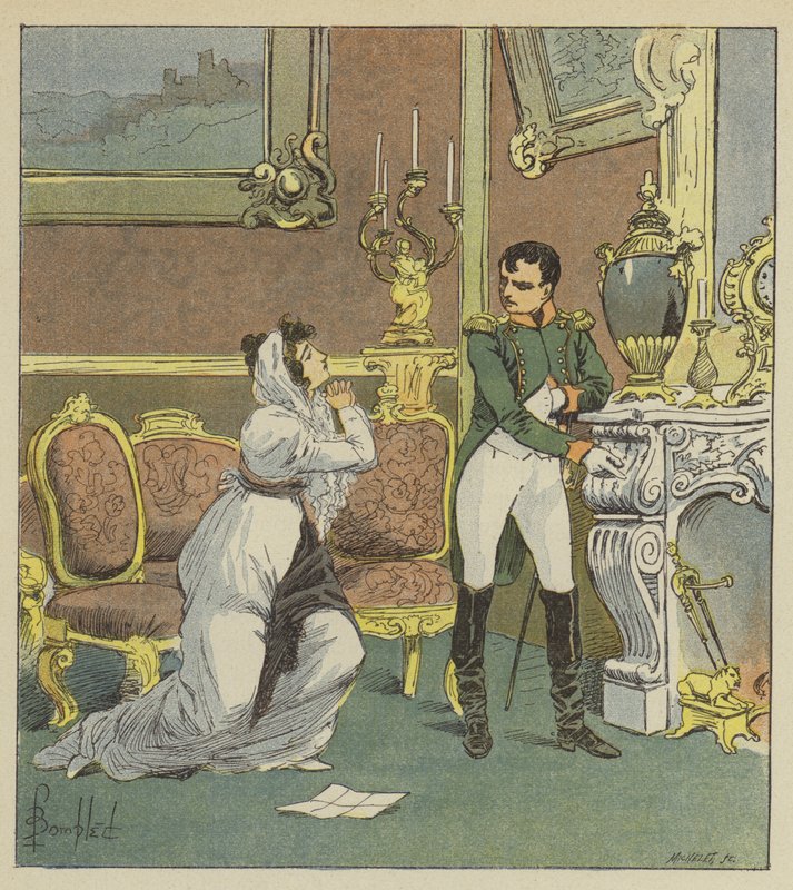 Napoleon og fru Hatzfeld av after Louis Charles Bombled