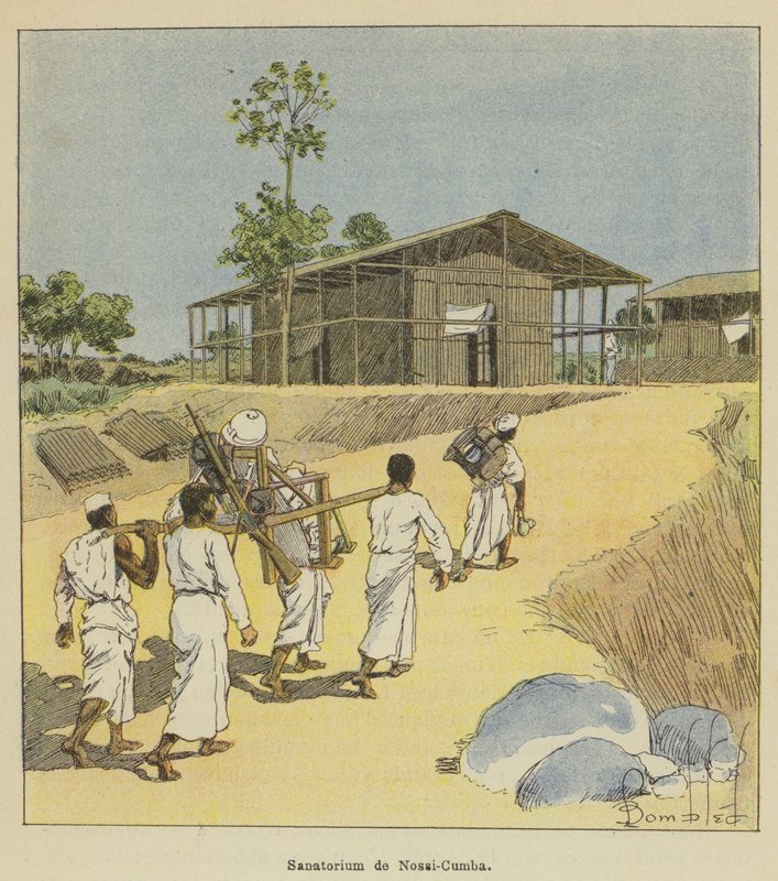 Sanatorium i Nossi-Cumba av after Louis Charles Bombled