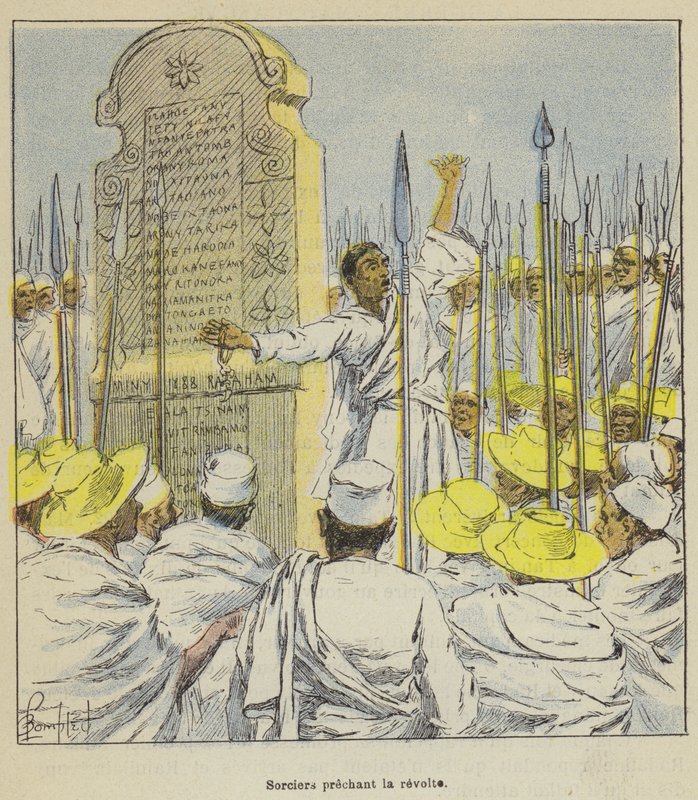 Trollmenn som forkynner opprør av after Louis Charles Bombled