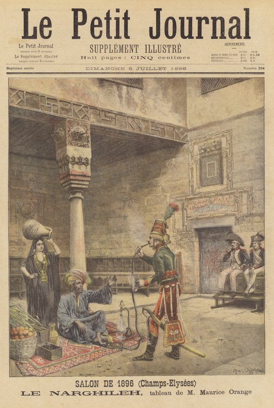 Le Narghileh (Hookah) av after Maurice Henri Orange