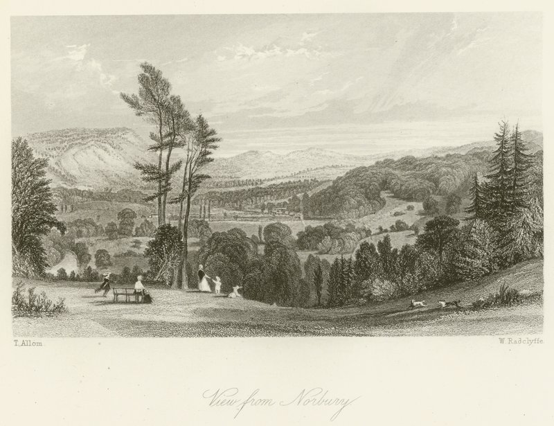 Utsikt fra Norbury av after Thomas Allom