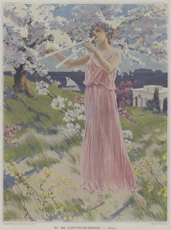 Avril (april) av after William de Leftwich Dodge